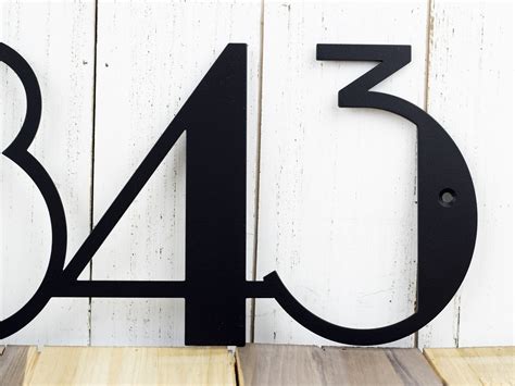 house numbers metal modern